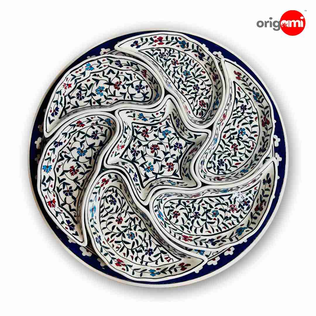 PaisleyDish BlueRedFlowers 4